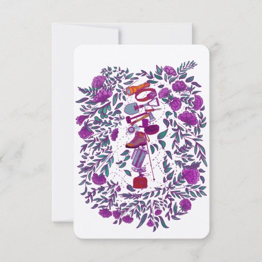 Bereit zum Abenteuer Wandern Camping Danke (Vorderseite)