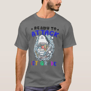 Bereit zum Angriff auf den ersten Tag der Haifisch T-Shirt