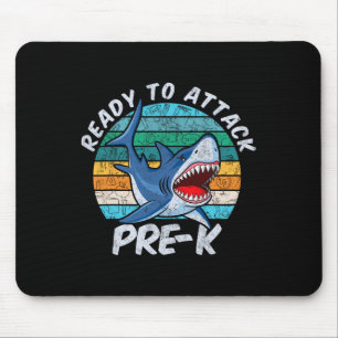 Bereit zum Angriff auf vorschulische Haie Mousepad