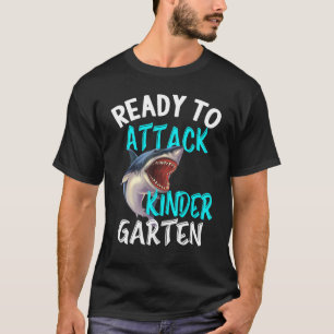 Bereit zum Angriff Kindergarten Zurück zur Schule  T-Shirt