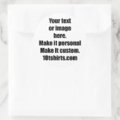 Bereit zum Anpassen von 3" Aufklebern. Blatt 6 Runder Aufkleber (Tasche)