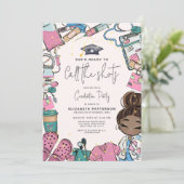 Bereit zum Anrufen der Krankenschwester Graduation Einladung (Stehend Vorderseite)