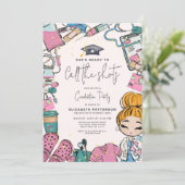 Bereit zum Anrufen der Krankenschwester Graduation Einladung (Stehend Vorderseite)