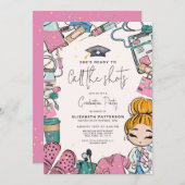 Bereit zum Anrufen der Krankenschwester Graduation Einladung (Vorne/Hinten)