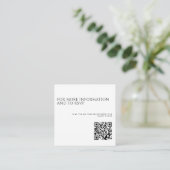 Bereit zum Auslösen von QR-Code-Hochzeiten Begleitkarte (Stehend Vorderseite)