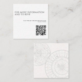 Bereit zum Auslösen von QR-Code-Hochzeiten Begleitkarte