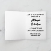 Bereit zum Ausstrahlen von Abschluss Einladung (Innenseite)