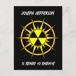 Bereit zum Ausstrahlen von Abschluss Einladungspostkarte