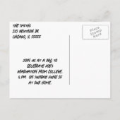 Bereit zum Ausstrahlen von Abschluss Einladungspostkarte (Rückseite)