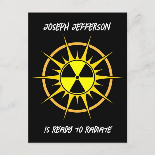 Bereit zum Ausstrahlen von Abschluss Einladungspostkarte (Vorderseite)