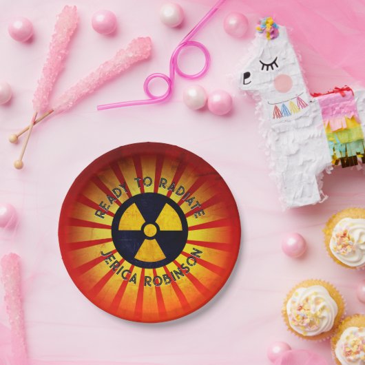 Bereit zum Ausstrahlen von Abschluss Pappteller (Party)