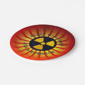 Bereit zum Ausstrahlen von Abschluss Pappteller (Schrägansicht)