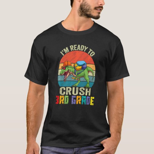 Bereit zum Brechen des dritten Grades Dinosaurier T-Shirt (Vorderseite)