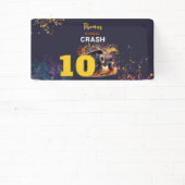 Bereit zum Crash Monster LKW dunklen Geburtstag Banner (InSitu)