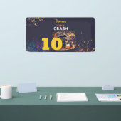 Bereit zum Crash Monster LKW dunklen Geburtstag Banner (Messe)