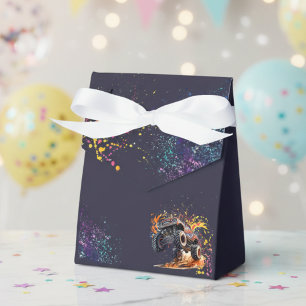 Bereit zum Crash Monster LKW dunklen Geburtstag Geschenkschachtel