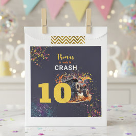 Bereit zum Crash Monster LKW dunklen Geburtstag Geschenktütchen