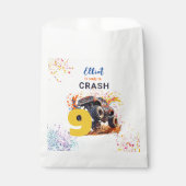 Bereit zum Crash von Monster LKW Geburtstag Geschenktütchen (Vorderseite)