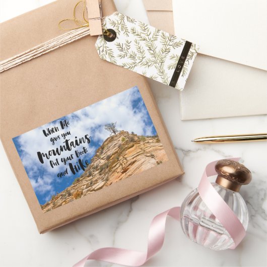 Bereit zum Entdecken Rechteckiger Aufkleber (Schenken)