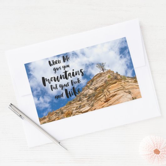 Bereit zum Entdecken Rechteckiger Aufkleber (Umschlag)