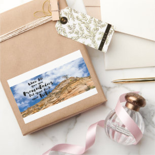 Bereit zum Entdecken Rechteckiger Aufkleber