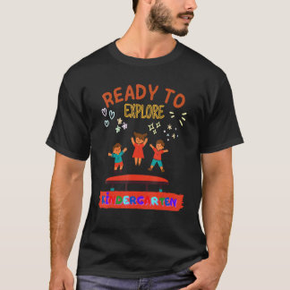 Bereit zum Erkunden Kindergarten Zurück zur Schule T-Shirt