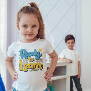 Bereit zum Erlernen Niedlichen Spaß T-Shirt
