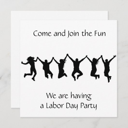 **BEREIT ZUM FEIERFEIER **ARBEITSTAG** EINLADEN EINLADUNG (Vorne/Hinten)