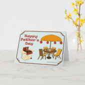 Bereit zum Grill-Vatertag Karte (Gelbe Blume)