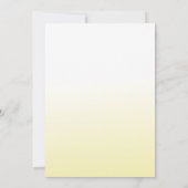 Bereit zum Hatschen der gelben Frühlingsdusche Einladung (Rückseite)