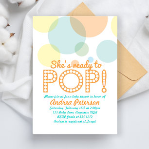 Bereit zum Knallen - Baby Shower Einladung