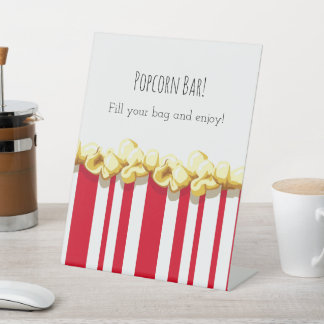 Bereit zum KNALLEN! Baby Shower Popcorn Bar Schild