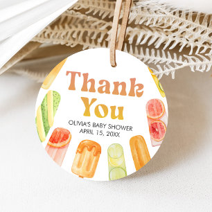 Bereit zum Knallen Popsicle-Baby-Party Geschenkanhänger