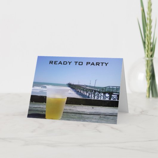 BEREIT ZUM PARTY - 40. GEBURTSTAG! KARTE (Vorderseite)