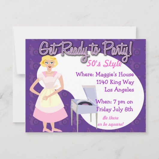 Bereit zum Party! Einladung (Vorderseite)