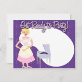 Bereit zum Party! Einladung (Rückseite)