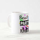 Bereit zum Party Kaffee Tasse (Vorderseite Links)
