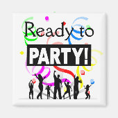 Bereit zum Party Magnet (Vorne)