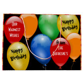 Bereit zum Personalisierten Geburtstag Große Geschenktüte (Rückseite)