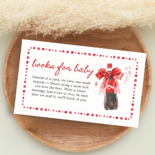 Bereit zum Platzen Baby Shower Bücher für Baby Begleitkarte