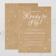 Bereit zum Platzen Baby Shower / Streuen Goldene H