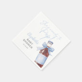 Bereit Zum Platzen Blaue Schleife Soda Flasche Bab Serviette (Ecke)