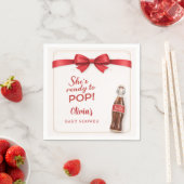 Bereit zum Platzen Soda Baby Shower Serviette (Beispiel)