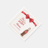 Bereit zum Platzen Soda Baby Shower Serviette (Ecke)