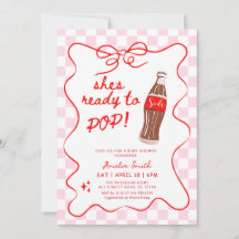 Bereit zum Platzen Soda-Mädchen Baby-Party