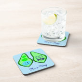 Bereit zum Pop Baby B Gender Reveal Getränkeabdeck Getränkeuntersetzer (Rechte Seite)