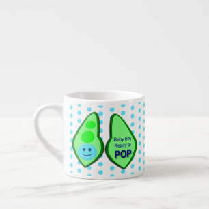 Bereit zum Pop Baby Boy Blue Pee Espressotasse