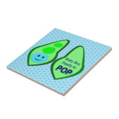 Bereit zum Pop Baby Boy Blue Pee Fliese (Seite)