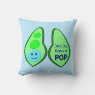 Bereit zum Pop Baby Boy Blue Pee Kissen
