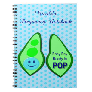 Bereit zum Pop Baby Boy Blue Pee Notizblock